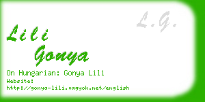 lili gonya business card